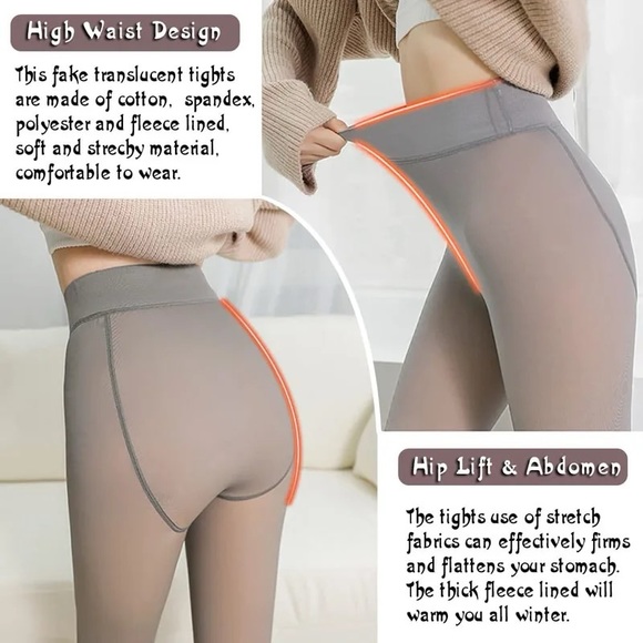 COPY - Winter thick Pantyhose / Tights. Anchored / Stirrup or footed. Warm Wint… - Picture 2 of 7
